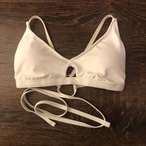 White bikini top